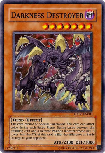 Darkness Destroyer (GX06-EN003), Yu-Gi-Oh! GX Tag Force Promotional Cards — Yu-Gi-Oh! card price