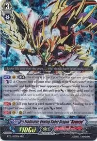 Eradicator, Vowing Saber Dragon "Reverse" (BT12/003EN), Binding Force of the Black Rings — Vanguard card price