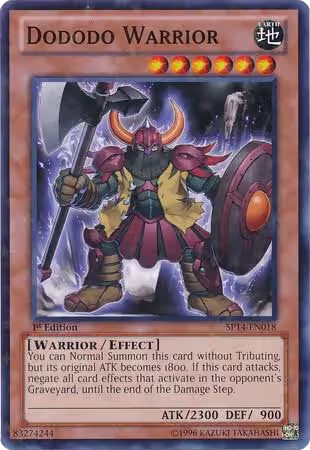 Dododo Warrior (Starfoil) (SP14-EN018), Star Pack 2014 — Yu-Gi-Oh! card price