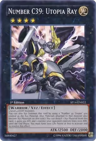 Number C39: Utopia Ray (Starfoil) (SP14-EN022), Star Pack 2014 — Yu-Gi-Oh! card price