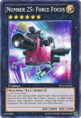 Number 25: Force Focus (Starfoil) (SP14-EN026), Star Pack 2014 — Yu-Gi-Oh! card price
