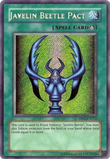 Javelin Beetle Pact (Secret Rare) (PP01-EN012), Premium Pack 1 — Yu-Gi-Oh! card price