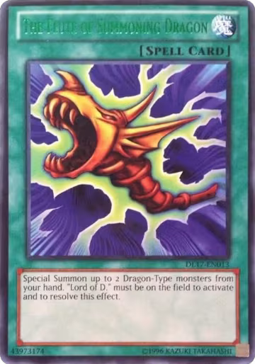 The Flute of Summoning Dragon (Green) (DL17-EN013), Duelist League Promo — Yu-Gi-Oh! card price