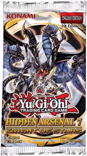 Hidden Arsenal 7: Knight of Stars - Booster Pack [1st Edition], Hidden Arsenal 7: Knight of Stars — Yu-Gi-Oh! sealed product price