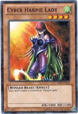 Cyber Harpie Lady (Starfoil) (BATT-EN012), Battle Pack Tournament Prize Cards — Yu-Gi-Oh! card price