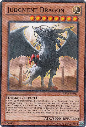 Judgment Dragon (Starfoil) (BATT-EN017), Battle Pack Tournament Prize Cards — Yu-Gi-Oh! card price