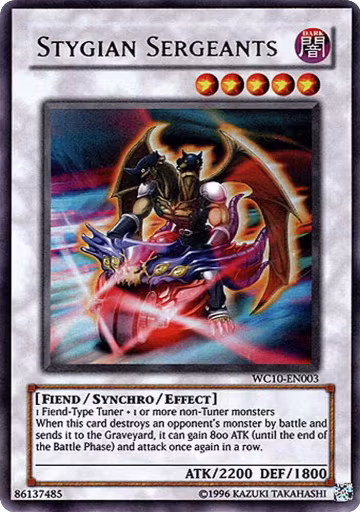 Stygian Sergeants (WC10-EN003), Yu-Gi-Oh! Video Game Promotional Cards — Yu-Gi-Oh! card price