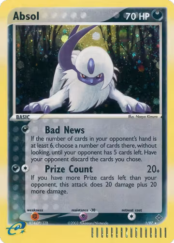 Absol (1/97), EX Dragon — Pokémon card price