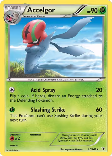 Accelgor (12/101), Noble Victories — Pokémon card price