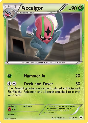 Accelgor (11/108), Dark Explorers — Pokémon card price