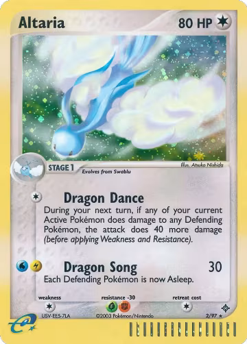 Altaria (2/97), EX Dragon — Pokémon card price