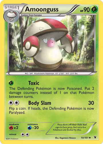 Amoonguss (10/101), Noble Victories — Pokémon card price