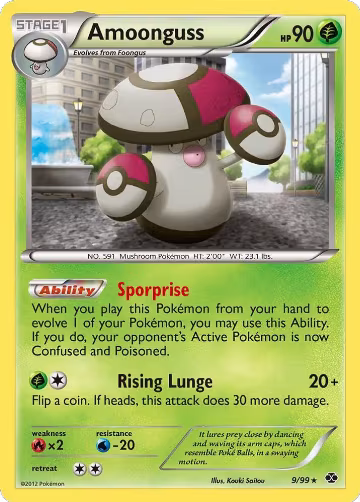 Amoonguss (9/99), Next Destinies — Pokémon card price