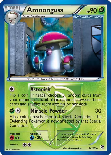 Amoonguss (Team Plasma) (13/135), Plasma Storm — Pokémon card price