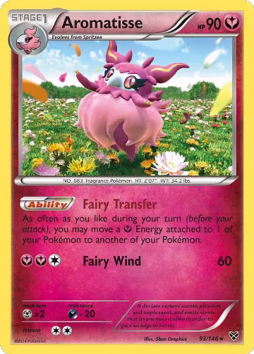 Aromatisse (93/146), XY Base Set — Pokémon card price
