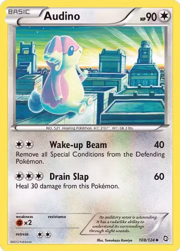 Audino (108/124), Dragons Exalted — Pokémon card price