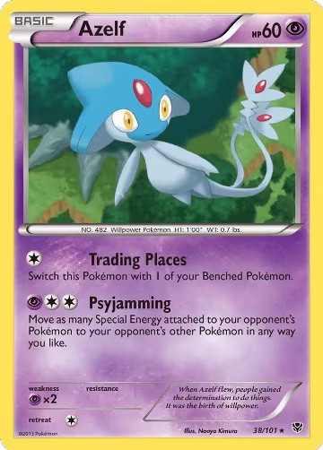 Azelf (38/101), Plasma Blast — Pokémon card price