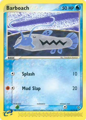 Barboach (51/97), EX Dragon — Pokémon card price