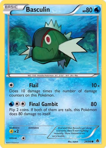 Basculin (24) (24/98), Emerging Powers — Pokémon card price