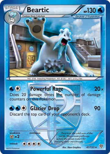 Beartic (Team Plasma) (41/135), Plasma Storm — Pokémon card price