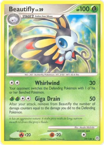 Beautifly (19/130), Diamond and Pearl — Pokémon card price
