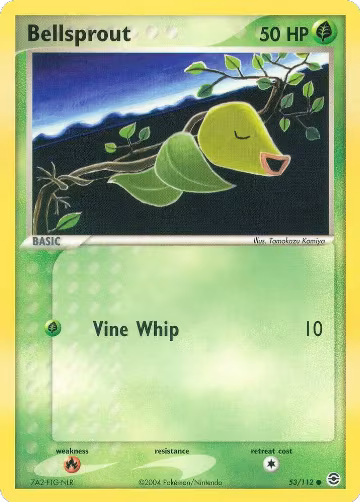 Bellsprout (53/112), EX FireRed & LeafGreen — Pokémon card price