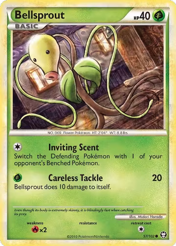Bellsprout (57/102), Triumphant — Pokémon card price