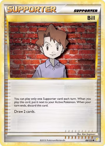 Bill (89/123), HeartGold SoulSilver — Pokémon card price