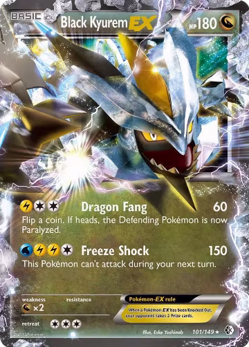 Black Kyurem EX (101/149), Boundaries Crossed — Pokémon card price