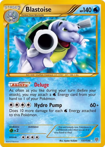 Blastoise (137/135) — card price