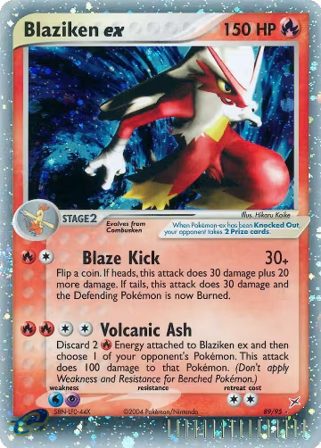 Blaziken ex (89/95), EX Team Magma vs Team Aqua — Pokémon card price