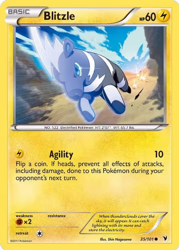 Blitzle (35/101), Noble Victories — Pokémon card price
