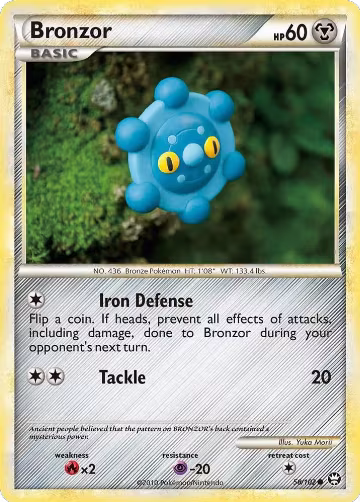Bronzor (58/102), Triumphant — Pokémon card price