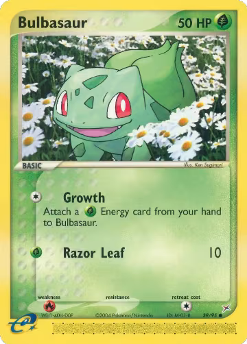 Bulbasaur (39/95), EX Team Magma vs Team Aqua — Pokémon card price