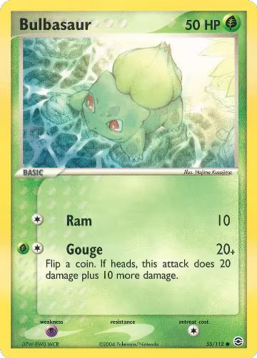 Bulbasaur - 055/112 (55/112), EX FireRed & LeafGreen — Pokémon card price