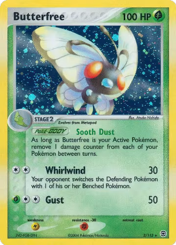 Butterfree (2/112), EX FireRed & LeafGreen — Pokémon card price