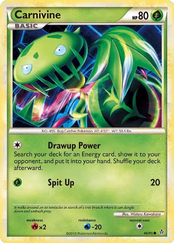 Carnivine (46/95), Unleashed — Pokémon card price