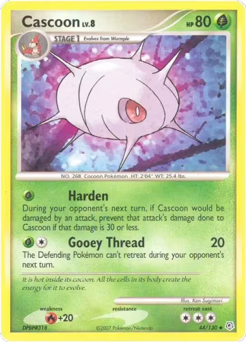 Cascoon (44/130), Diamond and Pearl — Pokémon card price