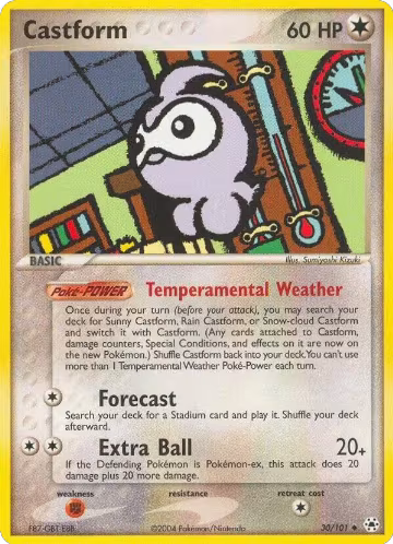Castform (30/101), EX Hidden Legends — Pokémon card price