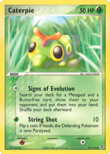 Caterpie (56/112), EX FireRed & LeafGreen — Pokémon card price