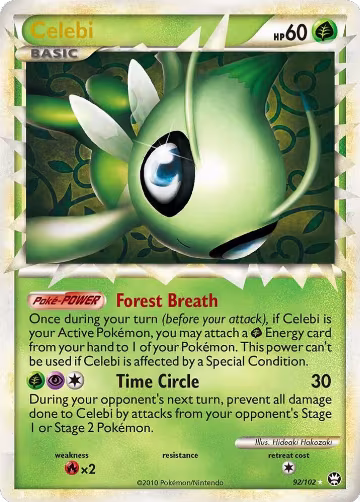 Celebi (Prime) (92/102), Triumphant — Pokémon card price