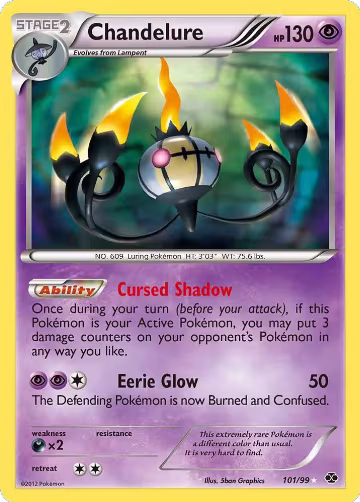 Chandelure (Secret) (101/99), Next Destinies — Pokémon card price