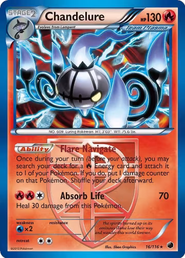 Chandelure (Team Plasma) (16/116), Plasma Freeze — Pokémon card price