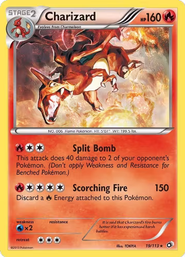 Charizard (19/113), Legendary Treasures — Pokémon card price