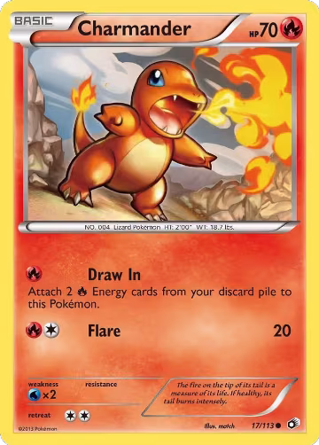 Charmander (17/113), Legendary Treasures — Pokémon card price