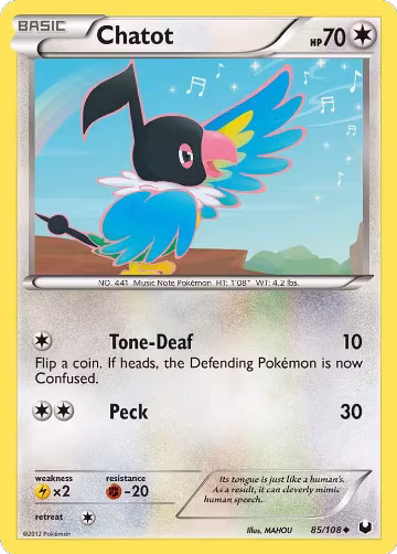 Chatot (85/108), Dark Explorers — Pokémon card price