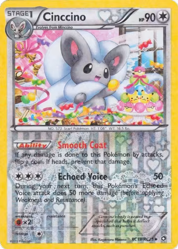 Cinccino (RC19/RC25), Legendary Treasures: Radiant Collection — Pokémon card price