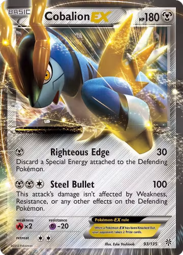 Cobalion EX (93/135), Plasma Storm — Pokémon card price