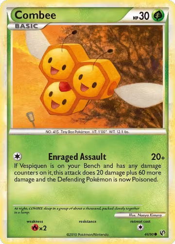 Combee (44/90), Undaunted — Pokémon card price