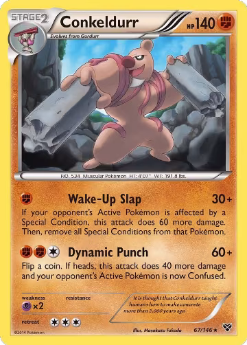 Conkeldurr (67/146), XY Base Set — Pokémon card price